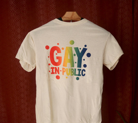 Gay in Public Shirt Rainbow Print